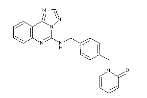 1-[4-[([1,2,4]triazolo[1,5-c]quinazolin-5-ylamino)methyl]benzyl]-2-pyridone