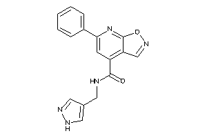 6-phenyl-N-(1H-pyrazol-4-ylmethyl)isoxazolo[5,4-b]pyridine-4-carboxamide