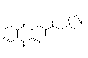 2-(3-keto-4H-1,4-benzothiazin-2-yl)-N-(1H-pyrazol-4-ylmethyl)acetamide