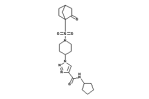 N-cyclopentyl-1-[1-[(2-ketonorbornan-1-yl)methylsulfonyl]-4-piperidyl]triazole-4-carboxamide