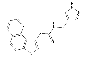 2-benzo[e]benzofuran-1-yl-N-(1H-pyrazol-4-ylmethyl)acetamide