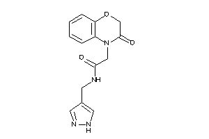 2-(3-keto-1,4-benzoxazin-4-yl)-N-(1H-pyrazol-4-ylmethyl)acetamide