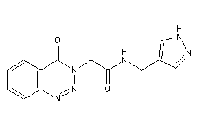 2-(4-keto-1,2,3-benzotriazin-3-yl)-N-(1H-pyrazol-4-ylmethyl)acetamide