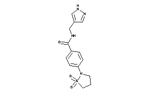 4-(1,1-diketo-1,2-thiazolidin-2-yl)-N-(1H-pyrazol-4-ylmethyl)benzamide