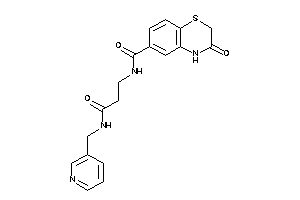 3-keto-N-[3-keto-3-(3-pyridylmethylamino)propyl]-4H-1,4-benzothiazine-6-carboxamide