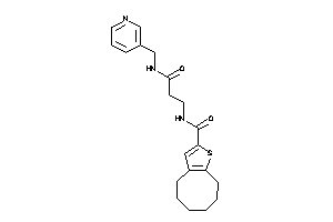 N-[3-keto-3-(3-pyridylmethylamino)propyl]-4,5,6,7,8,9-hexahydrocycloocta[b]thiophene-2-carboxamide