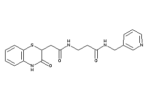 3-[[2-(3-keto-4H-1,4-benzothiazin-2-yl)acetyl]amino]-N-(3-pyridylmethyl)propionamide