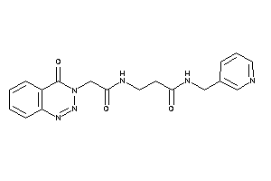 3-[[2-(4-keto-1,2,3-benzotriazin-3-yl)acetyl]amino]-N-(3-pyridylmethyl)propionamide