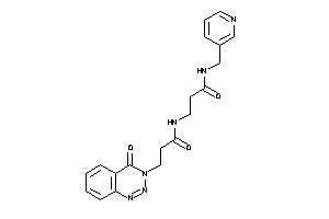 3-[3-(4-keto-1,2,3-benzotriazin-3-yl)propanoylamino]-N-(3-pyridylmethyl)propionamide