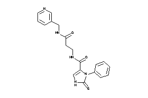 N-[3-keto-3-(3-pyridylmethylamino)propyl]-3-phenyl-2-thioxo-4-imidazoline-4-carboxamide