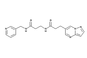 3-(3-pyrazolo[1,5-a]pyrimidin-6-ylpropanoylamino)-N-(3-pyridylmethyl)propionamide