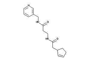 3-[(2-cyclopent-2-en-1-ylacetyl)amino]-N-(3-pyridylmethyl)propionamide