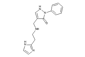 4-[[2-(1H-imidazol-2-yl)ethylamino]methyl]-2-phenyl-3-pyrazolin-3-one