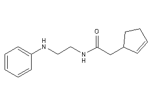 N-(2-anilinoethyl)-2-cyclopent-2-en-1-yl-acetamide