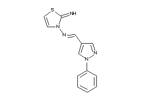 (2-imino-4-thiazolin-3-yl)-[(1-phenylpyrazol-4-yl)methylene]amine