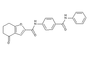 4-keto-N-[4-(phenylcarbamoyl)phenyl]-6,7-dihydro-5H-benzofuran-2-carboxamide