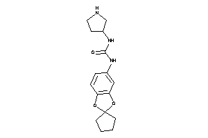 1-pyrrolidin-3-yl-3-spiro[1,3-benzodioxole-2,1'-cyclopentane]-5-yl-urea