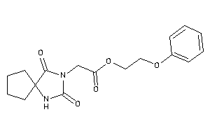 2-(2,4-diketo-1,3-diazaspiro[4.4]nonan-3-yl)acetic Acid 2-phenoxyethyl Ester