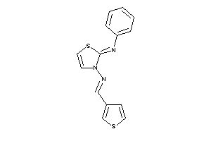 Phenyl-[3-(3-thenylideneamino)-4-thiazolin-2-ylidene]amine