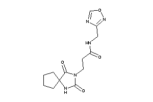 3-(2,4-diketo-1,3-diazaspiro[4.4]nonan-3-yl)-N-(1,2,4-oxadiazol-3-ylmethyl)propionamide