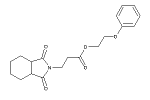 3-(1,3-diketo-3a,4,5,6,7,7a-hexahydroisoindol-2-yl)propionic Acid 2-phenoxyethyl Ester