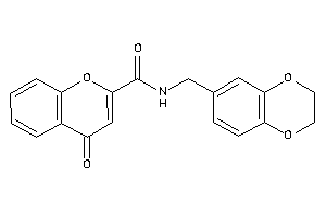 N-(2,3-dihydro-1,4-benzodioxin-6-ylmethyl)-4-keto-chromene-2-carboxamide