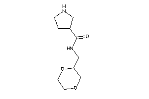 Image of N-(1,4-dioxan-2-ylmethyl)pyrrolidine-3-carboxamide
