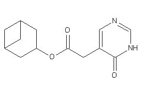 2-(6-keto-1H-pyrimidin-5-yl)acetic Acid Norpinan-3-yl Ester