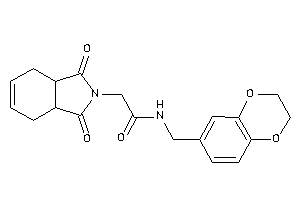 N-(2,3-dihydro-1,4-benzodioxin-6-ylmethyl)-2-(1,3-diketo-3a,4,7,7a-tetrahydroisoindol-2-yl)acetamide