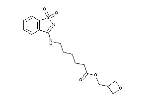 6-[(1,1-diketo-1,2-benzothiazol-3-yl)amino]hexanoic Acid Oxetan-3-ylmethyl Ester
