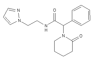 2-(2-ketopiperidino)-2-phenyl-N-(2-pyrazol-1-ylethyl)acetamide