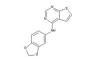 1,3-benzodioxol-5-yl(thieno[2,3-d]pyrimidin-4-yl)amine