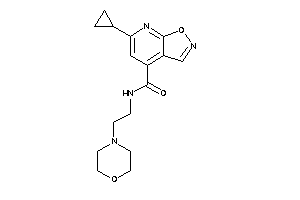 6-cyclopropyl-N-(2-morpholinoethyl)isoxazolo[5,4-b]pyridine-4-carboxamide