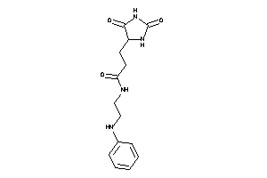 Image of N-(2-anilinoethyl)-3-(2,5-diketoimidazolidin-4-yl)propionamide