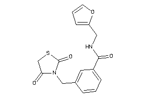 3-[(2,4-diketothiazolidin-3-yl)methyl]-N-(2-furfuryl)benzamide