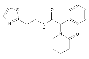 2-(2-ketopiperidino)-2-phenyl-N-(2-thiazol-2-ylethyl)acetamide