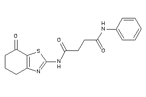 N'-(7-keto-5,6-dihydro-4H-1,3-benzothiazol-2-yl)-N-phenyl-succinamide