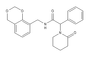 N-(4H-1,3-benzodioxin-8-ylmethyl)-2-(2-ketopiperidino)-2-phenyl-acetamide