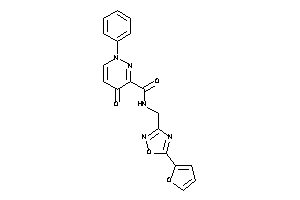 N-[[5-(2-furyl)-1,2,4-oxadiazol-3-yl]methyl]-4-keto-1-phenyl-pyridazine-3-carboxamide