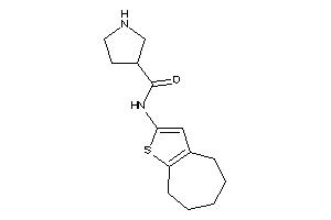 N-(5,6,7,8-tetrahydro-4H-cyclohepta[b]thiophen-2-yl)pyrrolidine-3-carboxamide