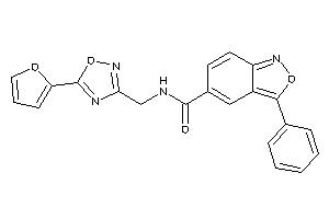 N-[[5-(2-furyl)-1,2,4-oxadiazol-3-yl]methyl]-3-phenyl-anthranil-5-carboxamide