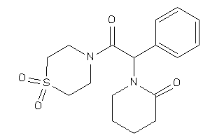 1-[2-(1,1-diketo-1,4-thiazinan-4-yl)-2-keto-1-phenyl-ethyl]-2-piperidone