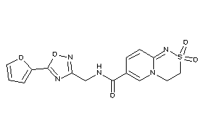 N-[[5-(2-furyl)-1,2,4-oxadiazol-3-yl]methyl]-2,2-diketo-3,4-dihydropyrido[2,1-c][1,2,4]thiadiazine-7-carboxamide