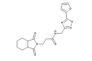 3-(1,3-diketo-3a,4,5,6,7,7a-hexahydroisoindol-2-yl)-N-[[5-(2-furyl)-1,2,4-oxadiazol-3-yl]methyl]propionamide