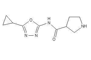 N-(5-cyclopropyl-1,3,4-oxadiazol-2-yl)pyrrolidine-3-carboxamide