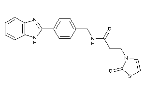 N-[4-(1H-benzimidazol-2-yl)benzyl]-3-(2-keto-4-thiazolin-3-yl)propionamide