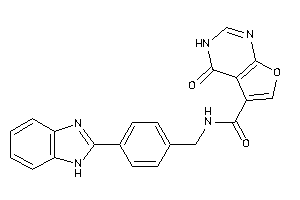 N-[4-(1H-benzimidazol-2-yl)benzyl]-4-keto-3H-furo[2,3-d]pyrimidine-5-carboxamide