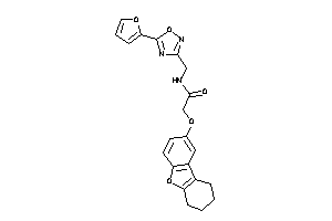 N-[[5-(2-furyl)-1,2,4-oxadiazol-3-yl]methyl]-2-(6,7,8,9-tetrahydrodibenzofuran-2-yloxy)acetamide