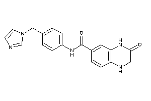 N-[4-(imidazol-1-ylmethyl)phenyl]-3-keto-2,4-dihydro-1H-quinoxaline-6-carboxamide