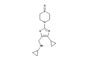 Cyclopropyl-[[4-cyclopropyl-2-(1-keto-1,4-thiazinan-4-yl)thiazol-5-yl]methyl]amine